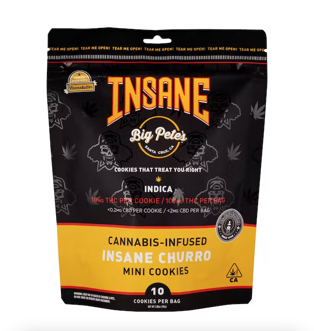 Insane Churro Indica 10 Pack Cookies