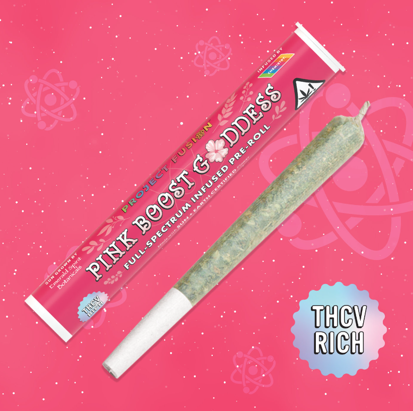 Pink Boost Goddess 1G THCV Rich Full Spectrum Infused Preroll
