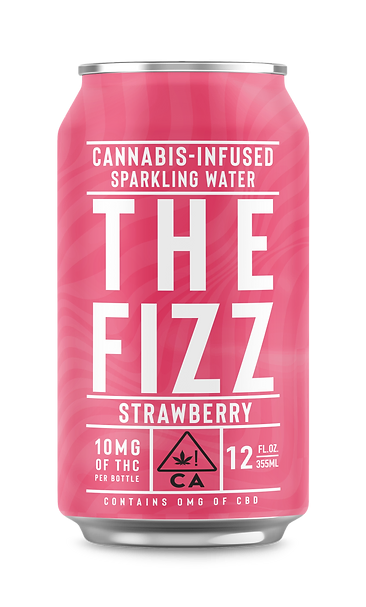 The Fizz Strawberry Sparkling Water 10MG