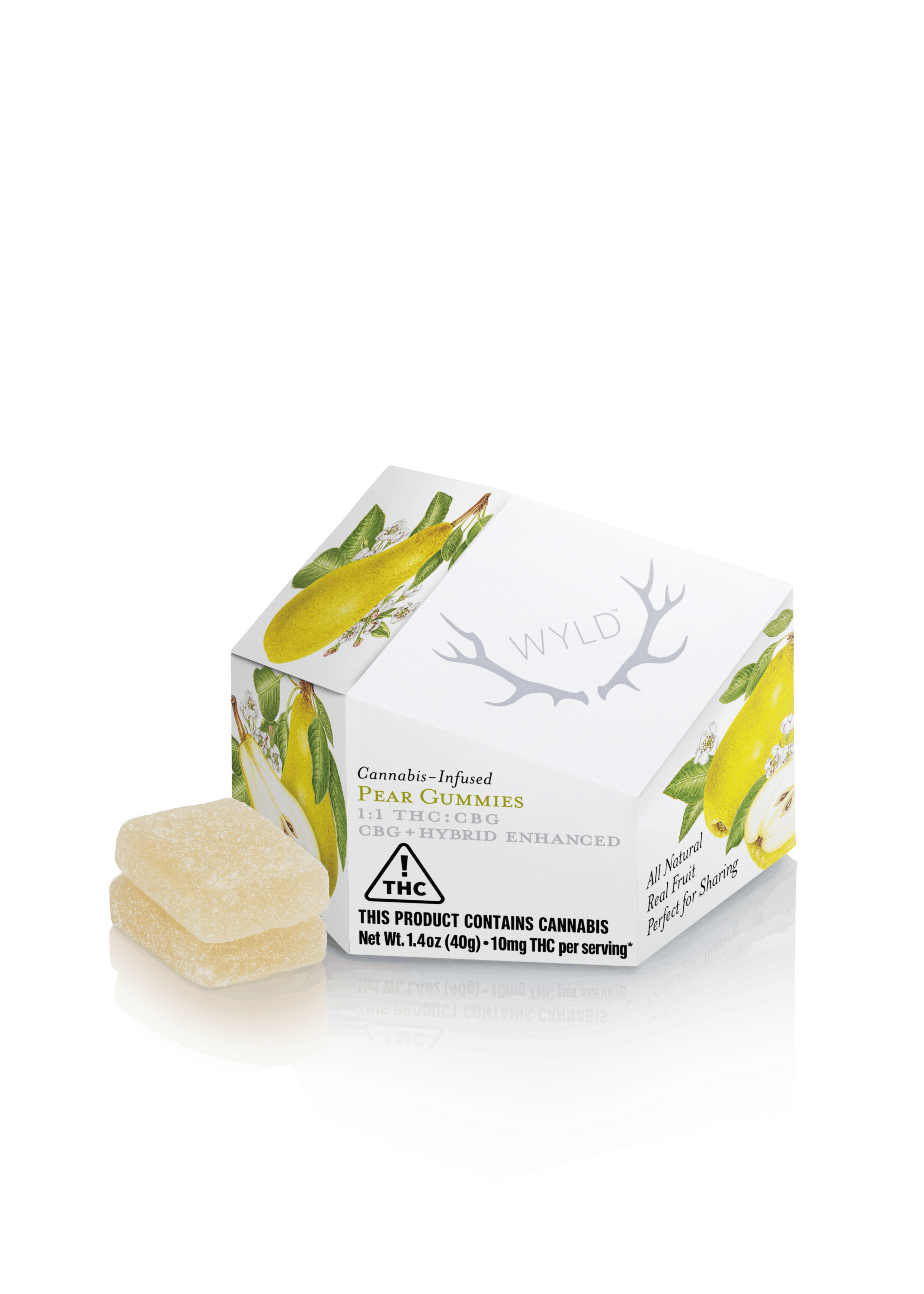 1:1 CBG:THC Pear 10-PACK Gummies