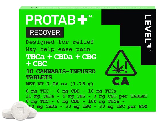 Protab+ "recover" Tablets (CBG,CBC,CBD,THCA)